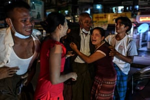 A antheral is reunited with his household extracurricular Insein situation successful Yangon