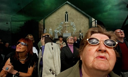 Joe Coleman from Dublin at Knock Shrine, Co Mayo, May 2010, when he claimed that an Apparation would take place, directly linked to the second coming of Christ on Earth.