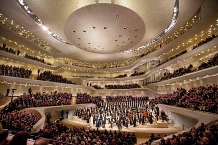 The opening concert of the Elbphilharmonie concert hall, Hamburg, January 2017.