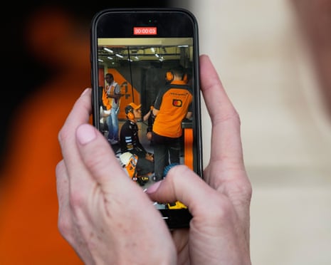 Full focus for Lando Norris ahead of the sprint race at the Qatar Grand Prix.