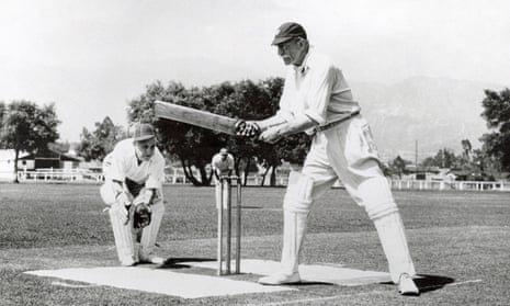 Sir Charles Aubrey Smith batting for the Hollywood Cricket Club circa 1932