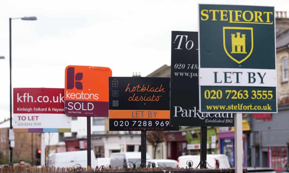 Buy to let signs in London
