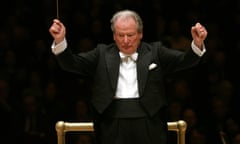 ‘He made over 600 recordings in five decades’ … Sir Neville Marriner conducts the Academy of St Martin in the Fields in Stravinsky's Pulcinella Suite at Carnegie Hall in February 2007.