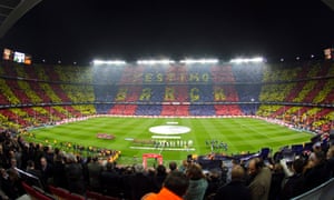 Camp Nou - full of fans and anticipation for the first clásico of the 2010-11 season.