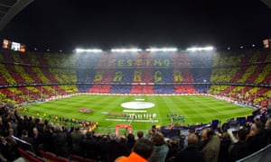 Camp Nou - full of fans and anticipation for the first clásico of the 2010-11 season.