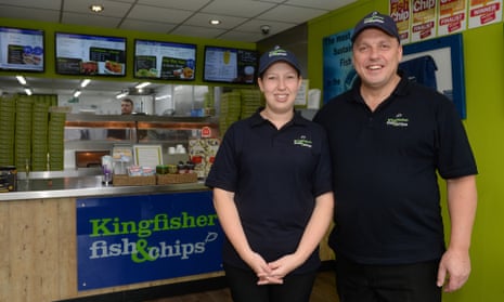 Nikki Mutton and Craig Maw, of Kingfisher Fish and Chips