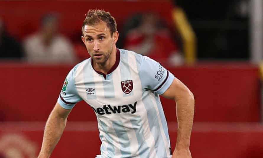 Craig Dawson plays for West Ham against Manchester United in the Carabao Cup. West Ham are sponsored by the Malta-based company Betway.