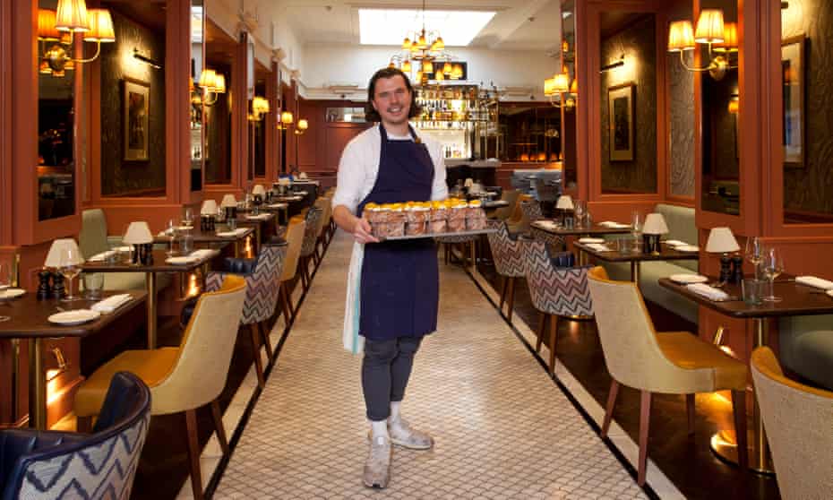 Sweet somethings: chef Jamie Butler with a tray of cruffins at the new Richoux.