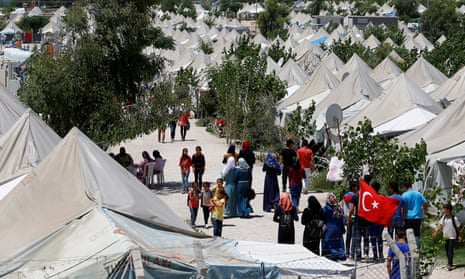 Syrian refugees at a refugee camp in Osmaniye, Turkey. ‘In the past five years, Turkey has allocated $10bn to provide Syrian refugees with free healthcare, education and housing.’