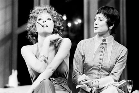 Fruitful experimentation ... Diana Rigg and Gillian Barge in Tony Harrison’s version of The Misanthrope at the Old Vic, London in 1973.