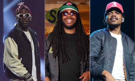 Smile when you’re winning: Lil Yachty, DRAM and Chance the rapper.