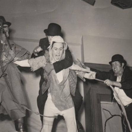 Waiting for Godot at Westminster school in 1968, with Nigel Planer (centre) as Lucky.
