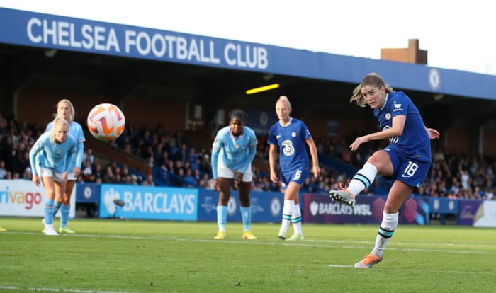 Marin Megildy scores from the penalty spot.