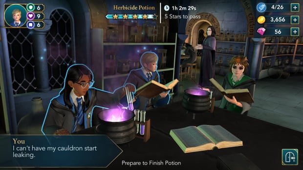 Snape is a sardonic presence in the Potions classroom