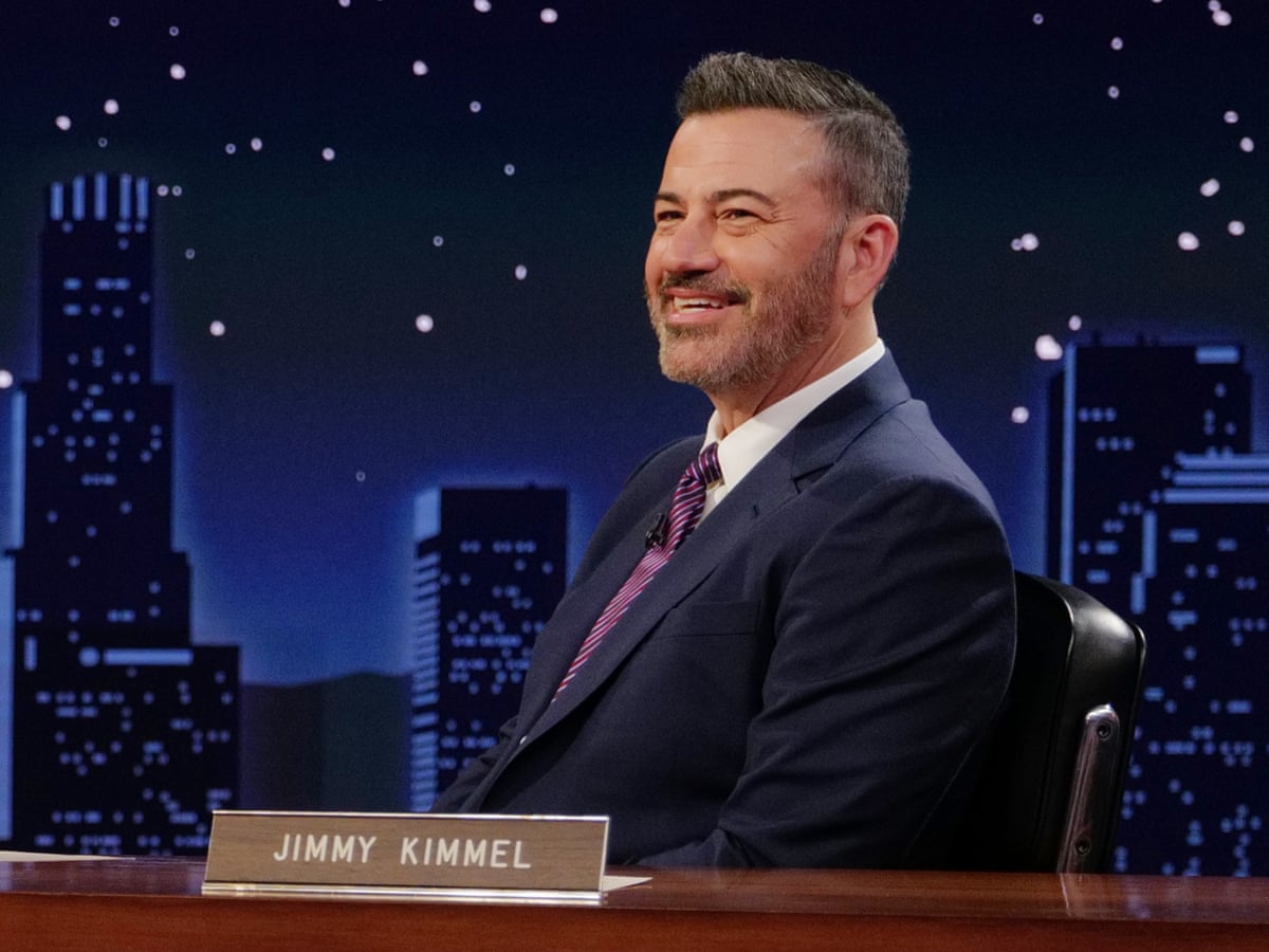 Jimmy Kimmel says silencing comedians is 'anti-American', as his show returns to air after suspension | Jimmy Kimmel | The Guardian