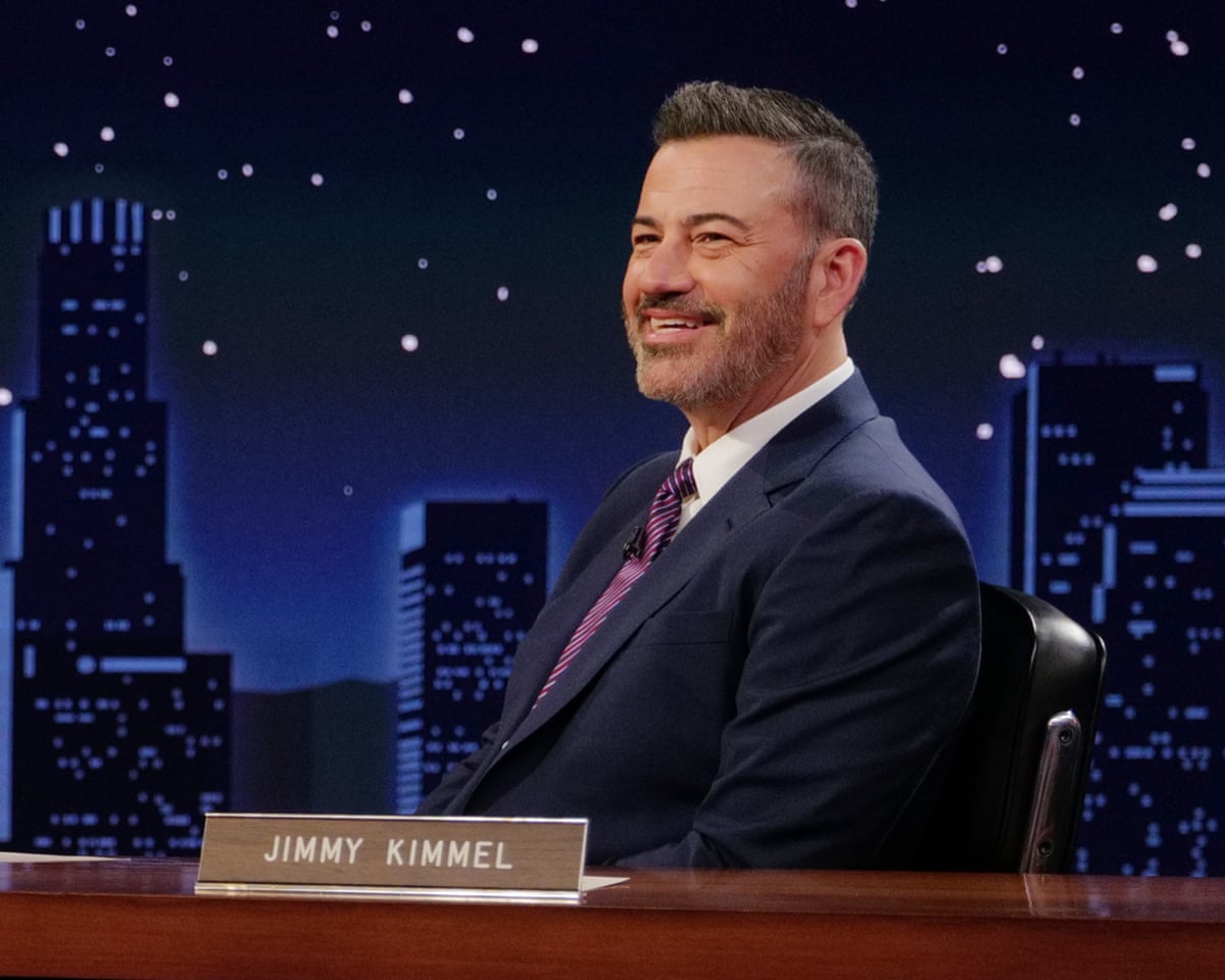 Jimmy Kimmel says silencing comedians is 'anti-American', as his show returns to air after suspension | Jimmy Kimmel | The Guardian