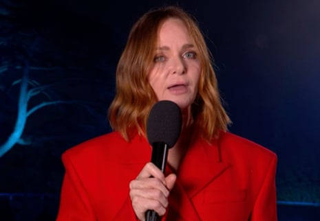 Stella McCartney speaks at the Coronation Concert.
