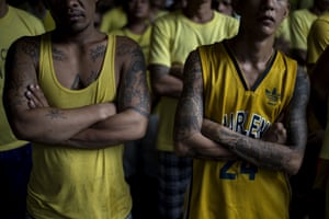 Inmates inside Quezon City Jail in Manila