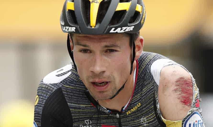 picture Roglic Crash https www theguardian com sport 2021 jun 28 tour de france crash chaos mars stage three as tim merlier wins geraint thomas primoz roglic caleb ewan