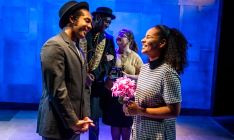 Lively but patchy … Samuel Tracey (Romeo), Yinka Awoni (Friar Laurence), Amy Loughton (Nurse) and Laura Lake Adebisi (Juliet) in Romeo &amp; Juliet.