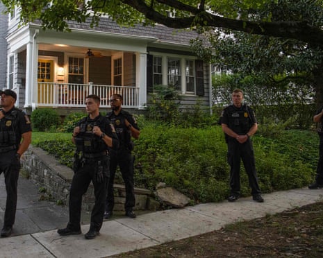 Police outside person's home