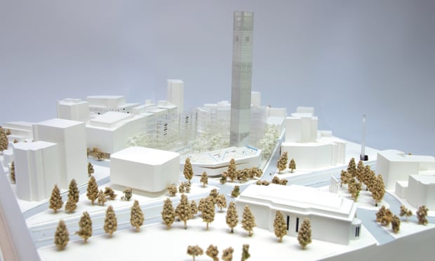 An architect’s model of the Beirut Museum of Art.