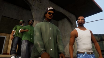 The story progression in GTA San Andreas. Looking at this makes me realized  how GTA San Andreas is less of a crime story and more of a story filled  with adventures and