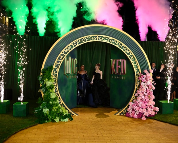 Cynthia Erivo and Ariana Grande at the Wicked premiere