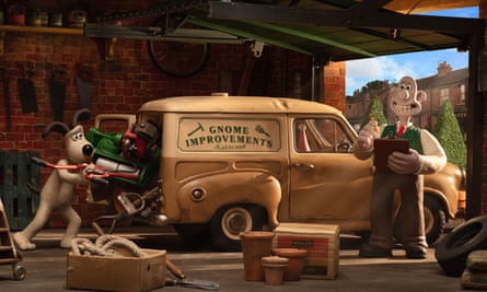 Wallace and Gromit prepare for action.