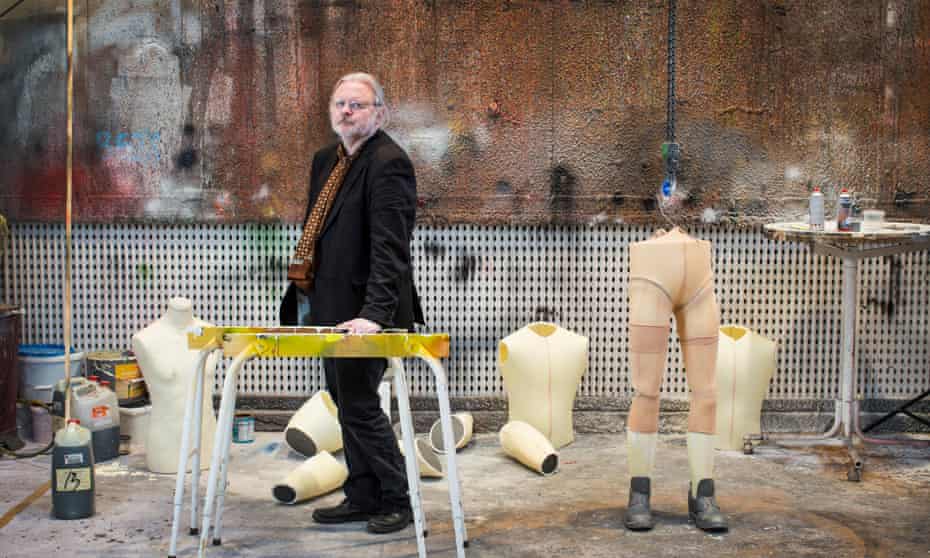 Jon Fosse in the prop department of a theatre in Norway.