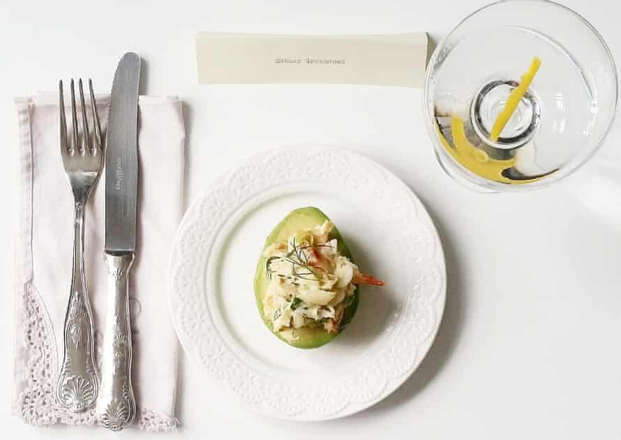 Kate Young’s “The Bell Jar” avocado with crab and mustard mayonnaise.