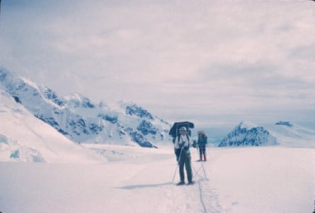 Margaret Young and the team during the ascent.