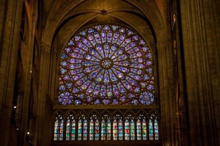 The north rose window of Notre-Dame de Paris