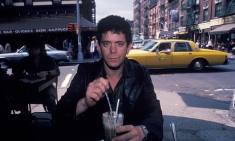 Lou Reed at Cafe Figaro, Greenwich Village, 1982.
