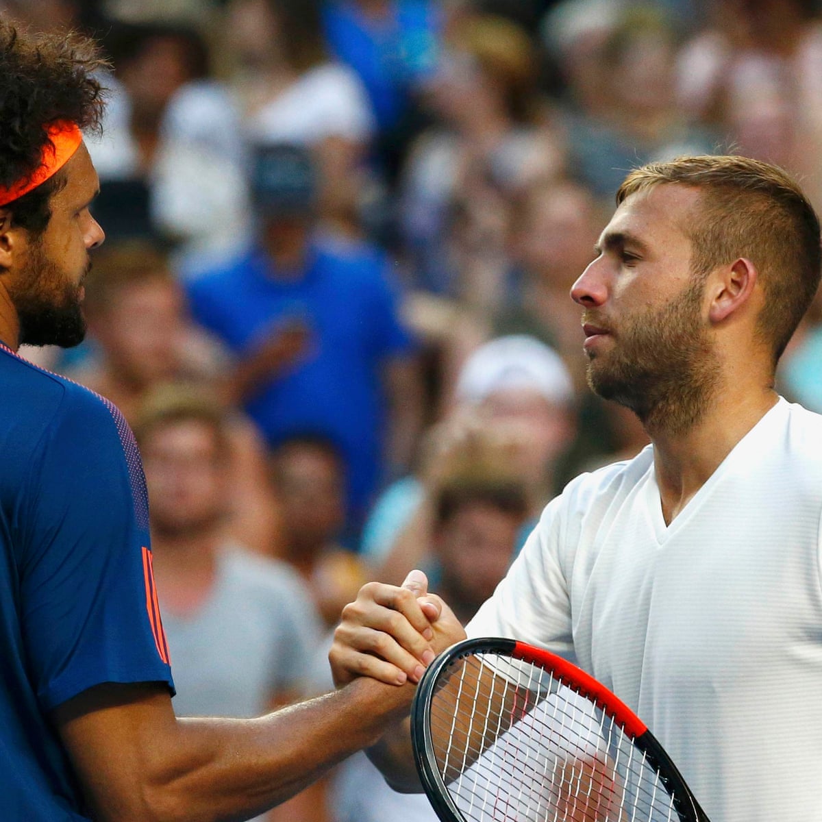 Jo Wilfried Tsonga Too Strong For Dan Evans In Australian