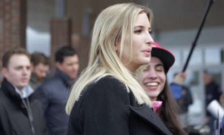 Ivanka Trump visits voting site in New Hampshire.