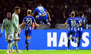 Hertha Berlin Level With Bayern Munich At Top Of Bundesliga After Stunning Win Football The Guardian Hertha Berlin Level With Bayern Munich At Top Of Bundesliga After Stunning Win Football The Guardian