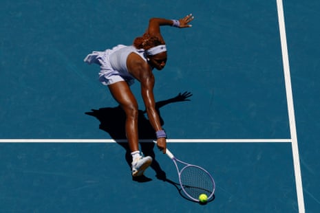 Coco Gauff is through to the second round of the women’s singles.