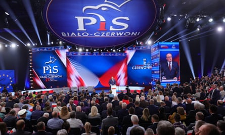 Polish MEP Jacek Saryusz Wolski speaks during the Law and Justice (PiS) party inauguration election campaign to European Parliament headlined ‘Free Polish people in the face of EU Treaty changes,’ in Warsaw, Poland, 27 April 2024.