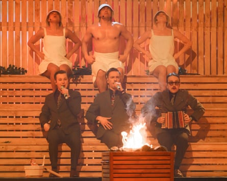Sweden’sKAJ performing Bara Bada Bastu.
