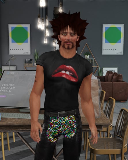 The avatar of Philip Rosedale, creator of Second Life