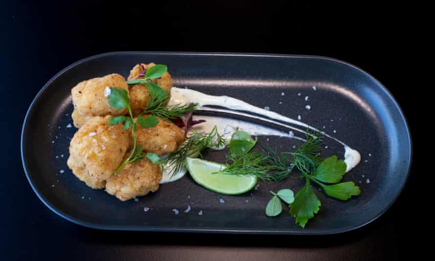 “Get the same breaded and fried treat”: pieces of squid.