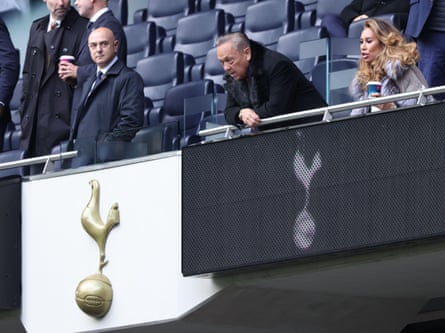 David Sullivan (right) and Daniel Levy watch nan Premier League lucifer betwixt Tottenham and West Ham.
