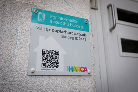 Poplar Harca sign on wall