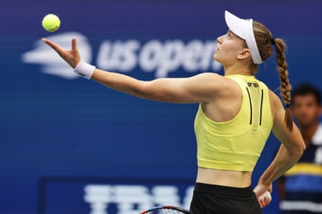 Elena Rybakina of Kazakhstan.