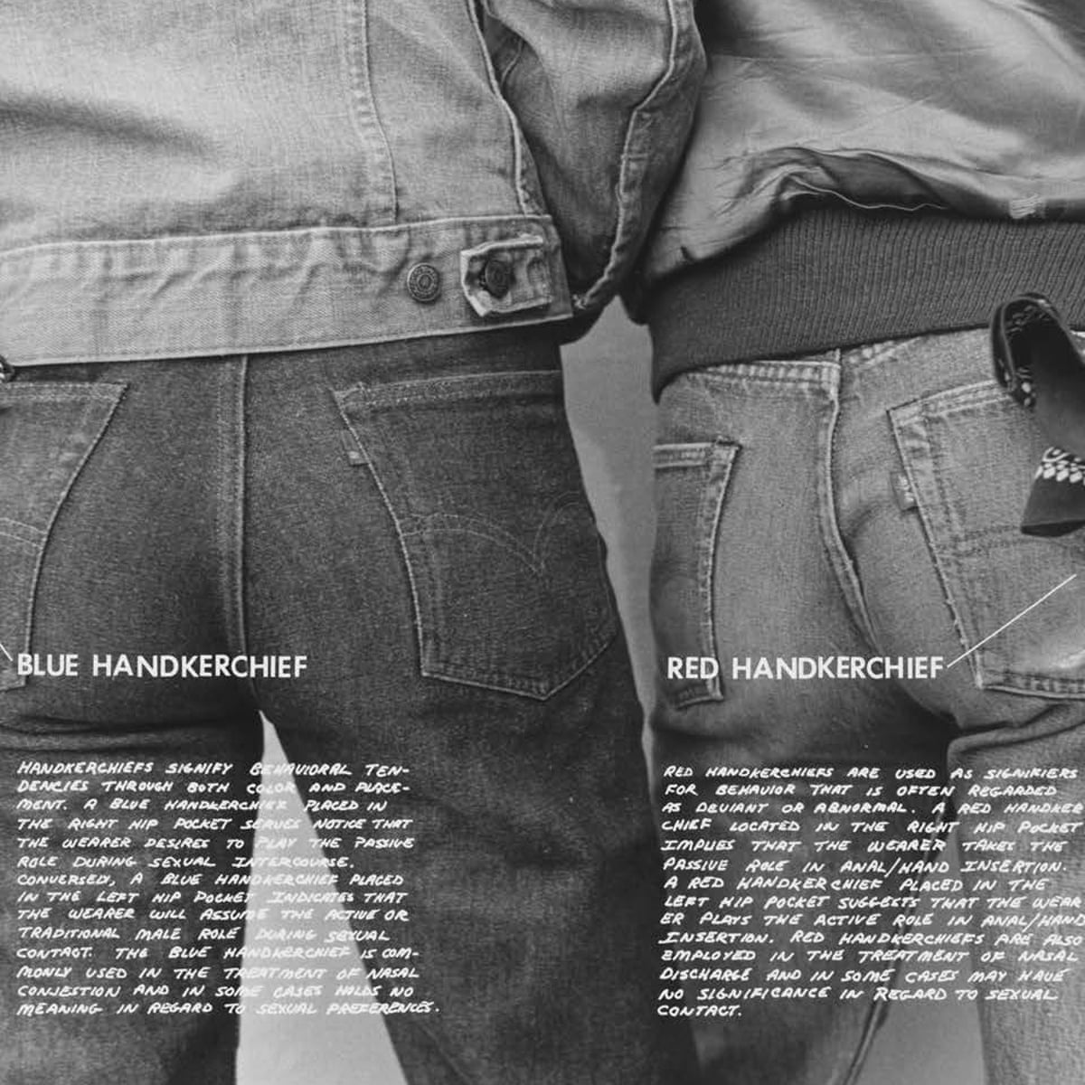 Sex Symbols What Does A Blue Hankie In Your Left Back Pocket Mean Photography The Guardian