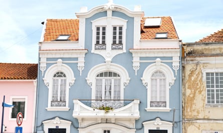 Facade of one of the many art nouveau buildings in Aveiro, Portugal.