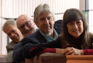 The Seekers in February 2000: (L-R) Keith Potger, Athol Guy, Bruce Woodley and Judith Durham.
