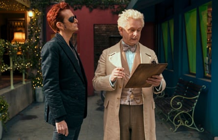 Actors David Tennant (left) and Michael Sheen in Good Omens Season 2