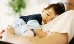 Cute,Biracial,Baby,Boy,Asleep,On,Father's,Chest<br>Cute biracial baby boy asleep on father's chest; Shutterstock ID 122222899; purchase_order: OM - philippa; job: OM - philippa; client: The Observer; other: